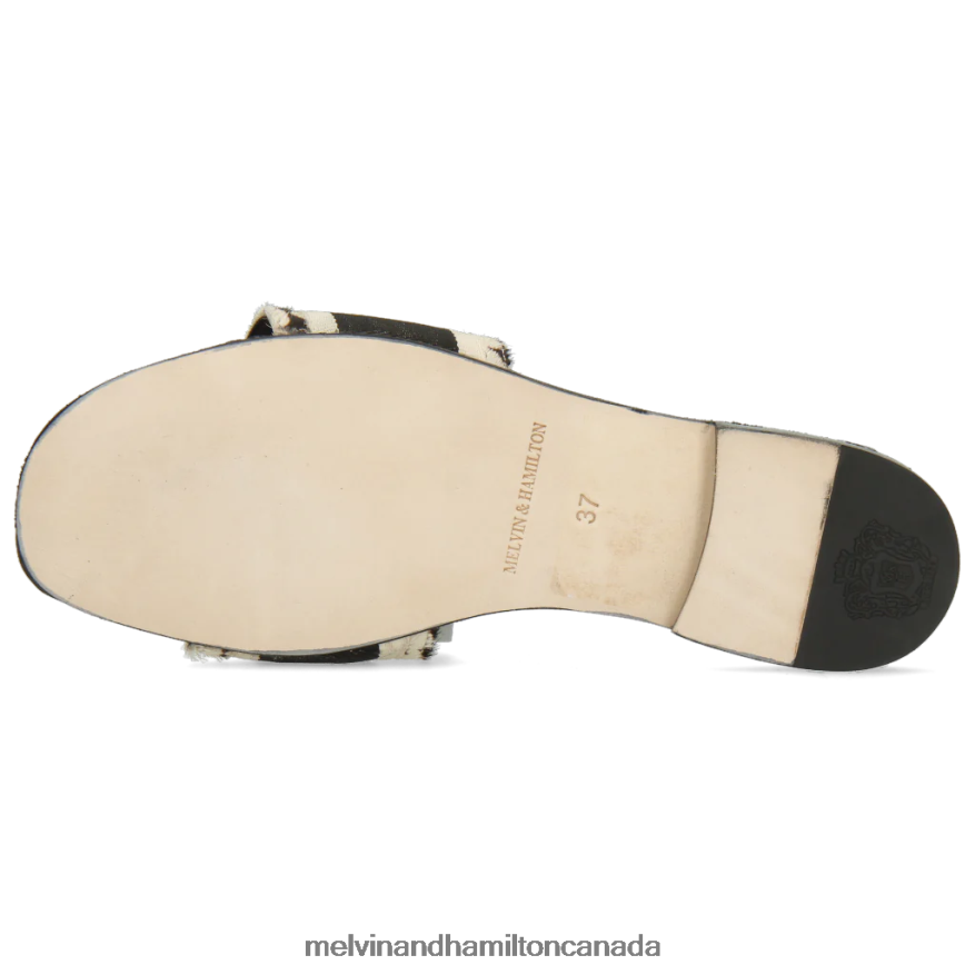 Women Melvin & Hamilton Black Nikita Mules P4V68P1726