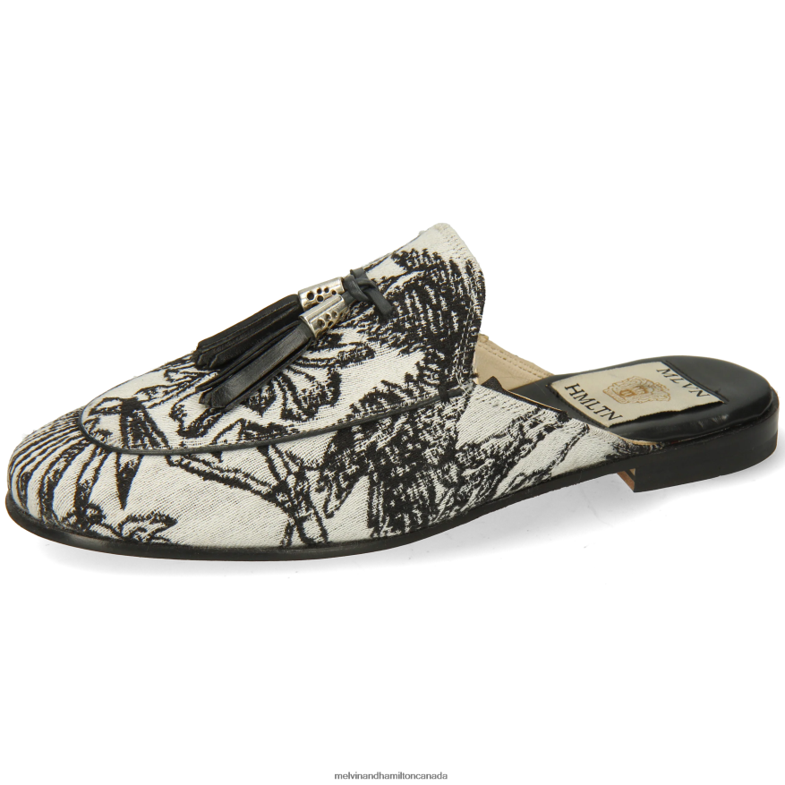 Women Melvin & Hamilton Black Scarlett 2 Mules P4V68P1541