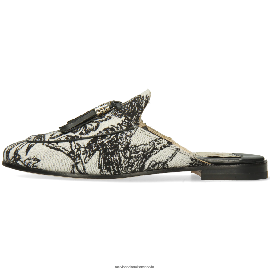 Women Melvin & Hamilton Black Scarlett 2 Mules P4V68P1541