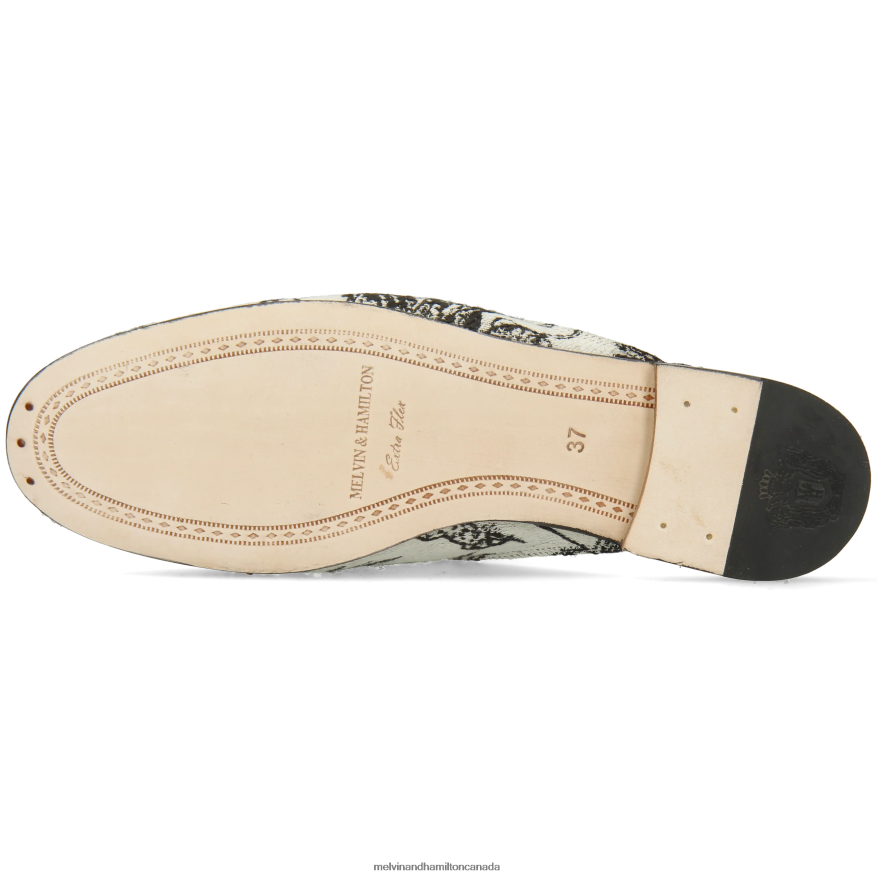 Women Melvin & Hamilton Black Scarlett 2 Mules P4V68P1541