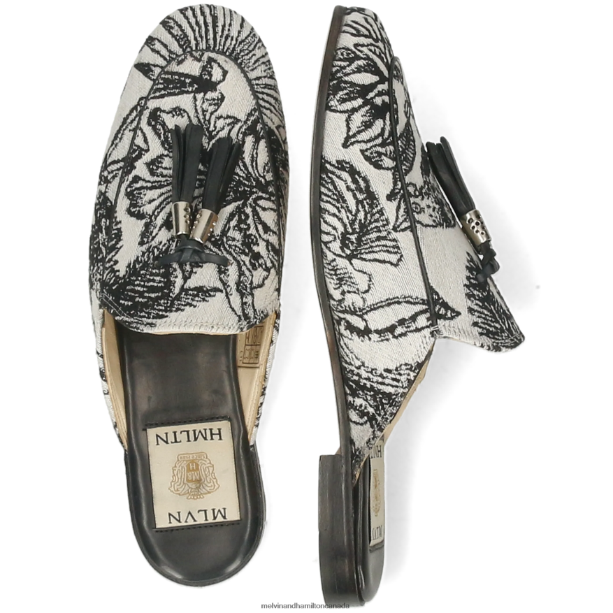 Women Melvin & Hamilton Black Scarlett 2 Mules P4V68P1541