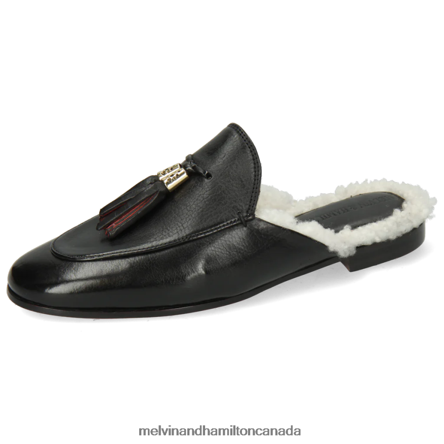 Women Melvin & Hamilton Black Scarlett 2 Mules P4V68P1694