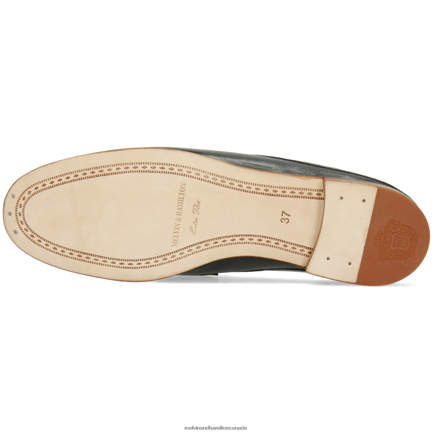 Women Melvin & Hamilton Black Scarlett 71 Mules P4V68P1543