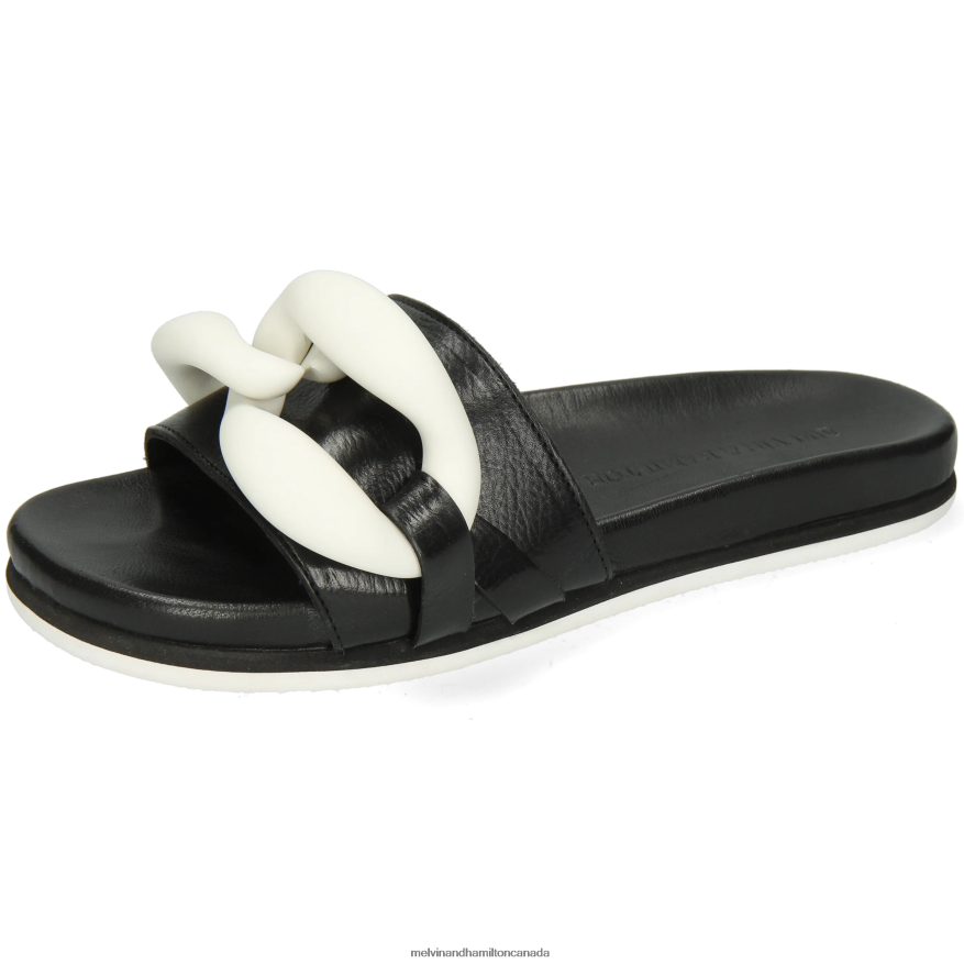 Women Melvin & Hamilton Black Wilma 26 Mules P4V68P1655