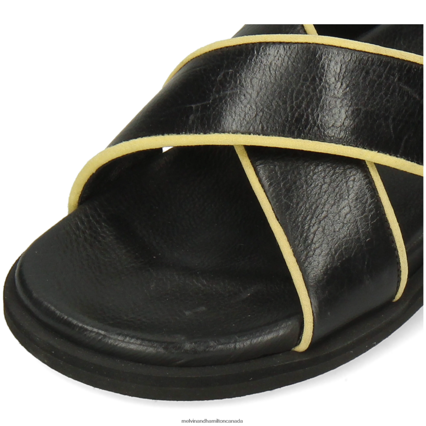 Women Melvin & Hamilton Black Wilma 9 Mules P4V68P1741