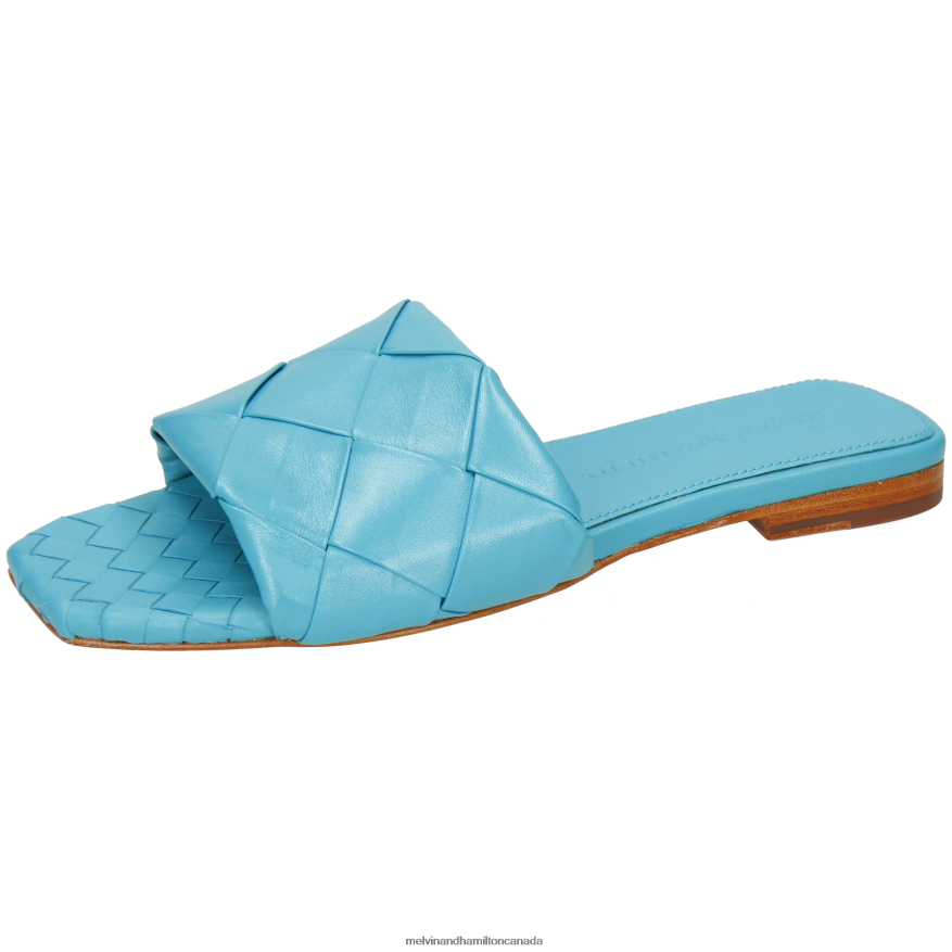 Women Melvin & Hamilton Blue Brooke 9 Mules P4V68P1595