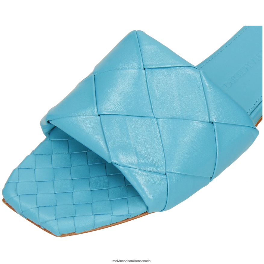 Women Melvin & Hamilton Blue Brooke 9 Mules P4V68P1595