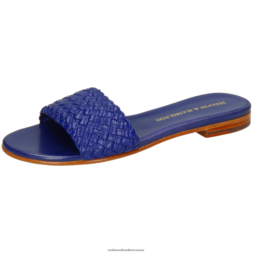Women Melvin & Hamilton Blue Hanna 26 Mules P4V68P1623