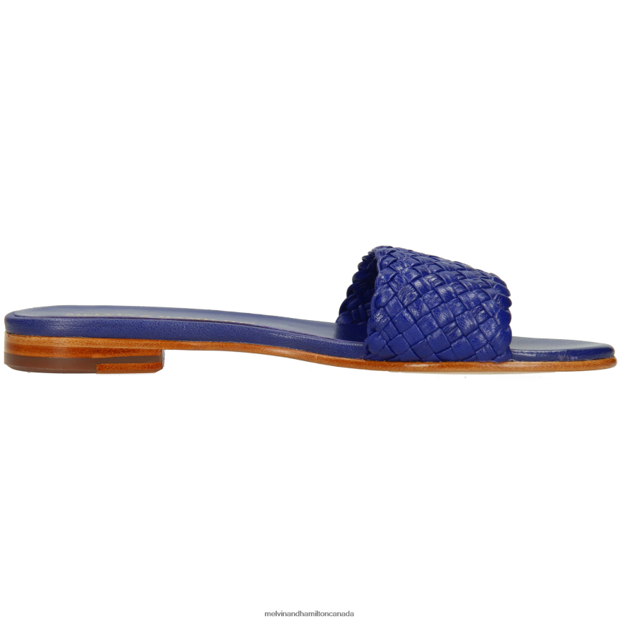 Women Melvin & Hamilton Blue Hanna 26 Mules P4V68P1623