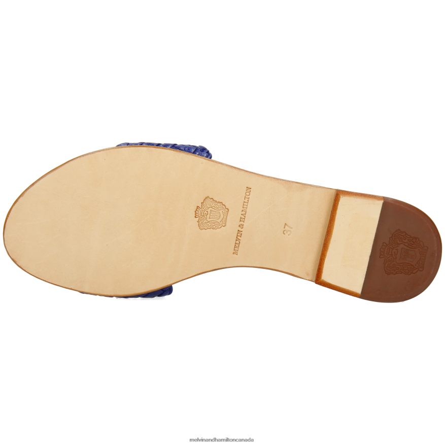 Women Melvin & Hamilton Blue Hanna 26 Mules P4V68P1623
