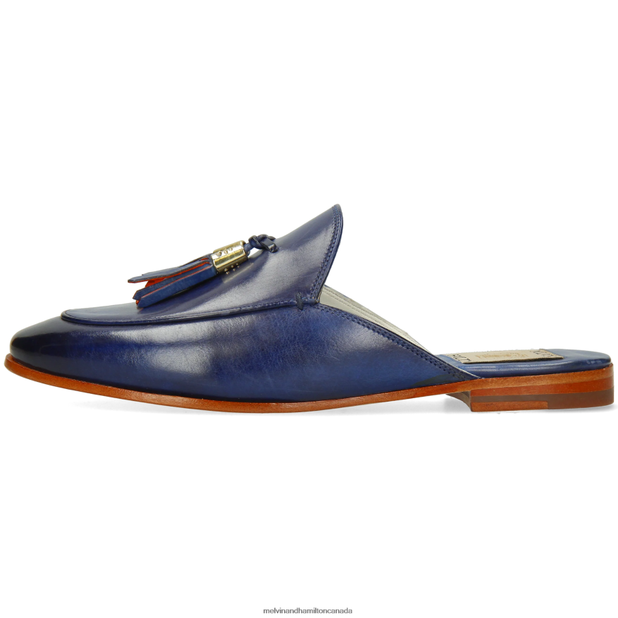 Women Melvin & Hamilton Blue Scarlett 2 Mules P4V68P1534