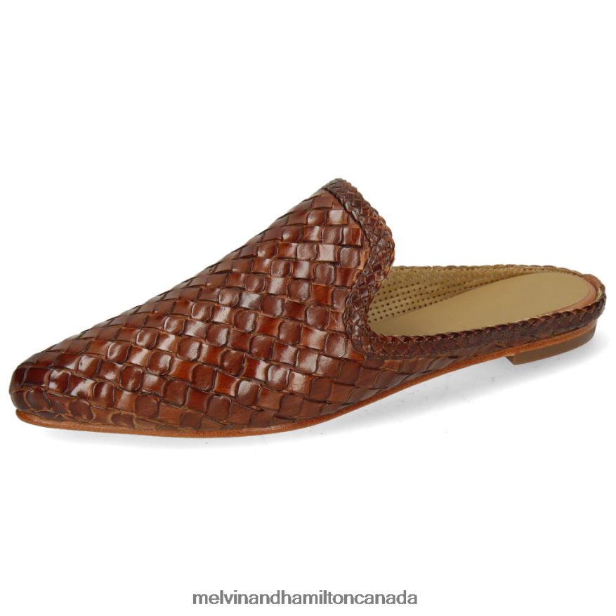 Women Melvin & Hamilton Brown Lydia 2 Mules P4V68P1704