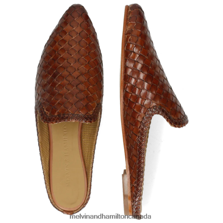 Women Melvin & Hamilton Brown Lydia 2 Mules P4V68P1704