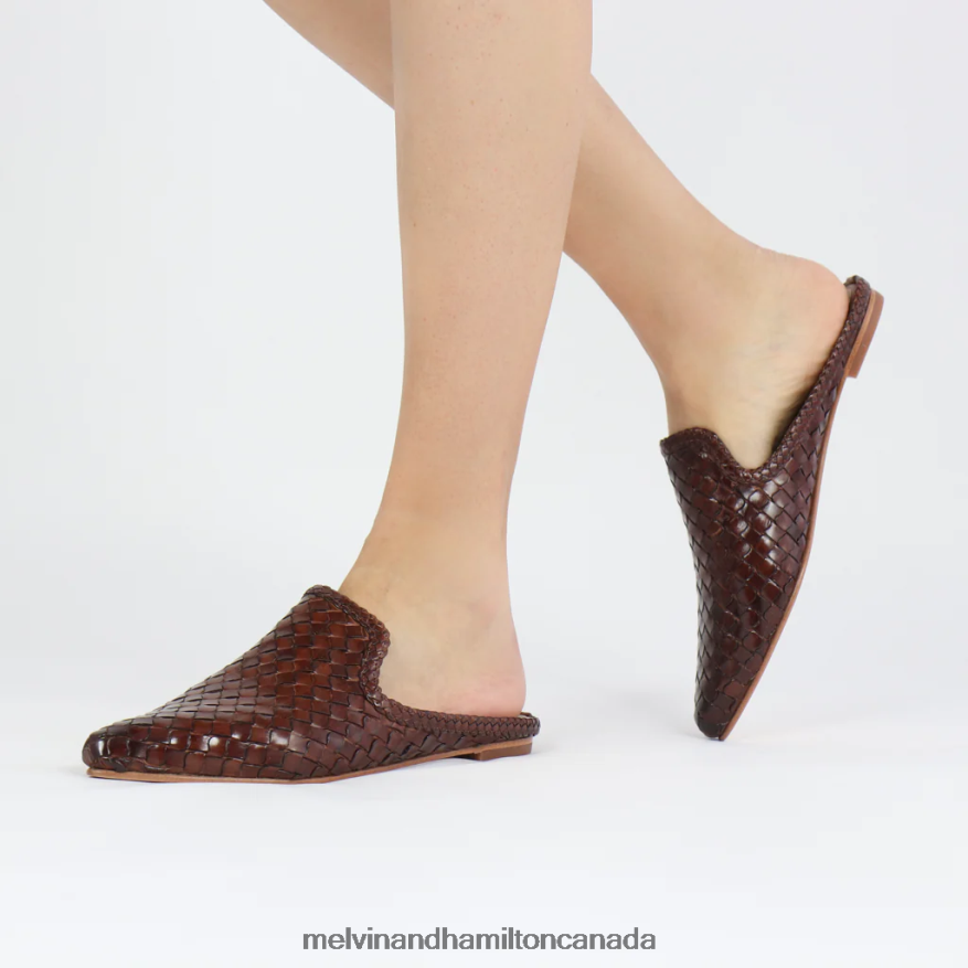 Women Melvin & Hamilton Brown Lydia 2 Mules P4V68P1704