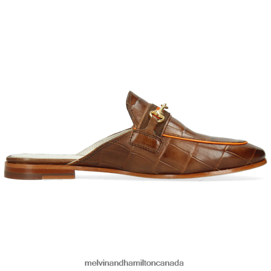 Women Melvin & Hamilton Brown Scarlett 46 Mules P4V68P1708