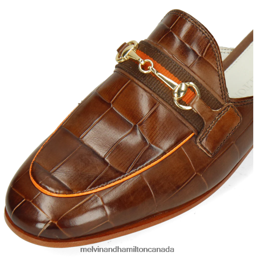 Women Melvin & Hamilton Brown Scarlett 46 Mules P4V68P1708