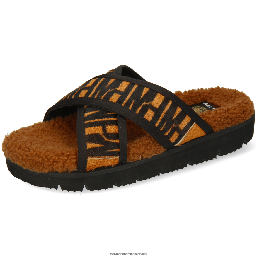 Women Melvin & Hamilton Brown Wilma 9 Mules P4V68P1639