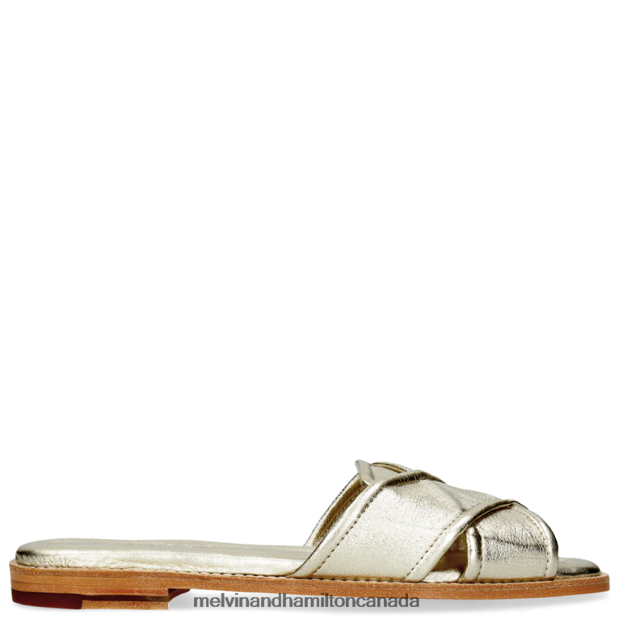 Women Melvin & Hamilton Gold Elodie 14 Mules P4V68P1706