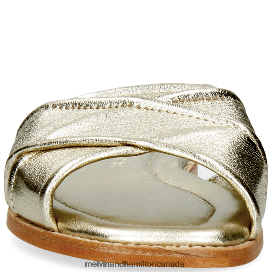 Women Melvin & Hamilton Gold Elodie 14 Mules P4V68P1706