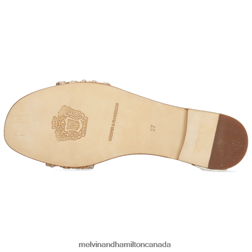 Women Melvin & Hamilton Gold Elodie 49 Mules P4V68P1664