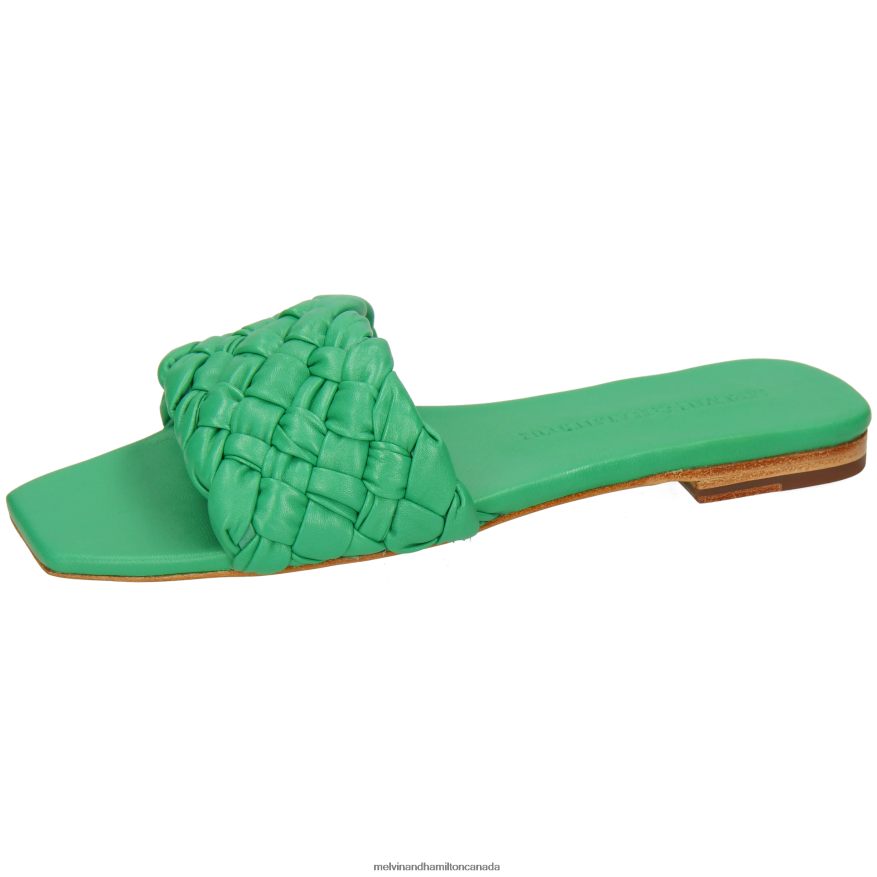 Women Melvin & Hamilton Green Brooke 5 Mules P4V68P1587