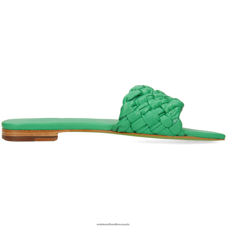 Women Melvin & Hamilton Green Brooke 5 Mules P4V68P1587