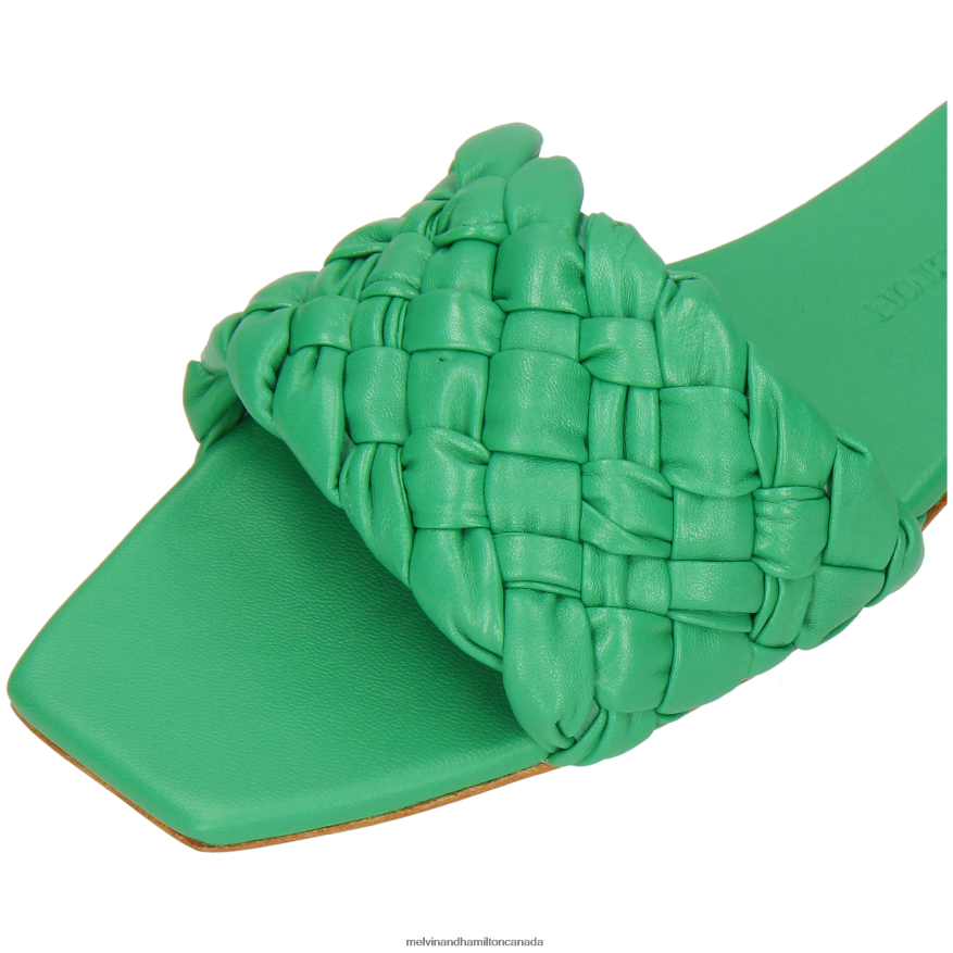 Women Melvin & Hamilton Green Brooke 5 Mules P4V68P1587