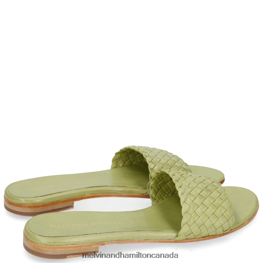 Women Melvin & Hamilton Green Hanna 26 Mules P4V68P1774