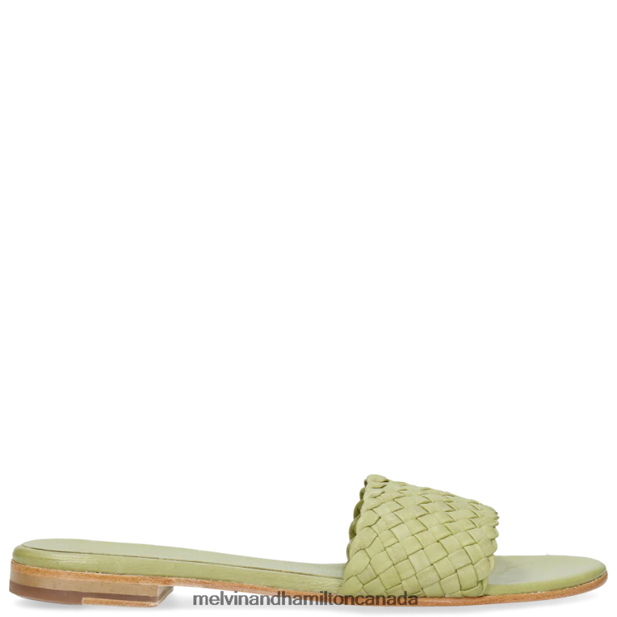 Women Melvin & Hamilton Green Hanna 26 Mules P4V68P1774