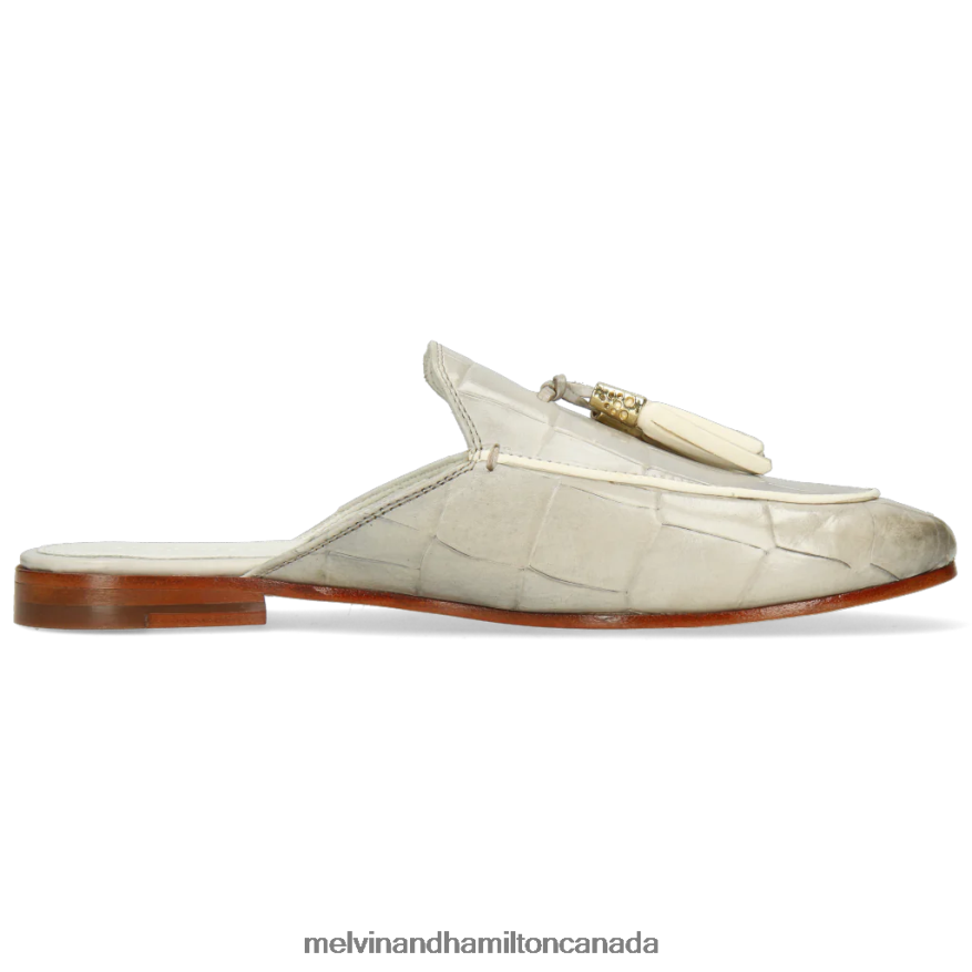 Women Melvin & Hamilton Grey Scarlett 2 Mules P4V68P1718
