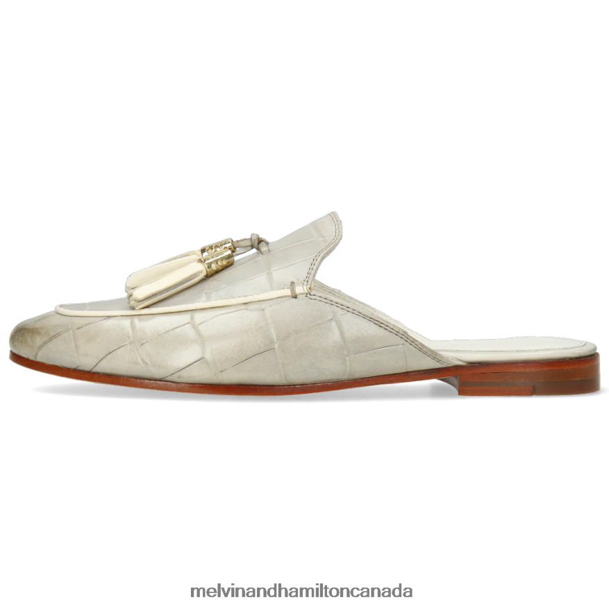 Women Melvin & Hamilton Grey Scarlett 2 Mules P4V68P1718
