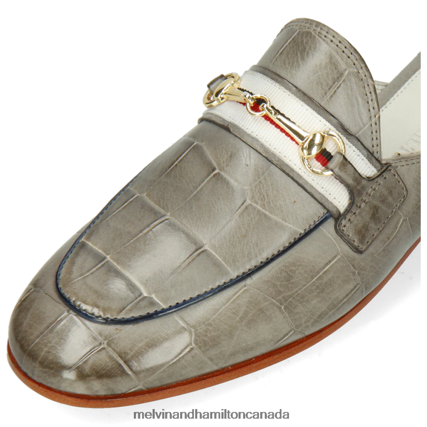 Women Melvin & Hamilton Grey Scarlett 46 Mules P4V68P1672