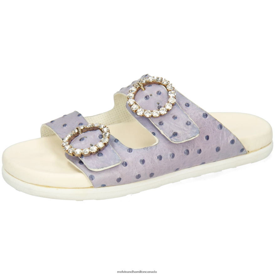 Women Melvin & Hamilton Grey Wilma 32 Mules P4V68P1564