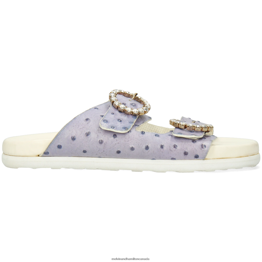 Women Melvin & Hamilton Grey Wilma 32 Mules P4V68P1564