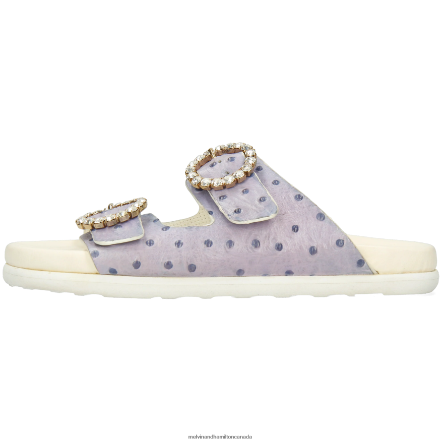 Women Melvin & Hamilton Grey Wilma 32 Mules P4V68P1564