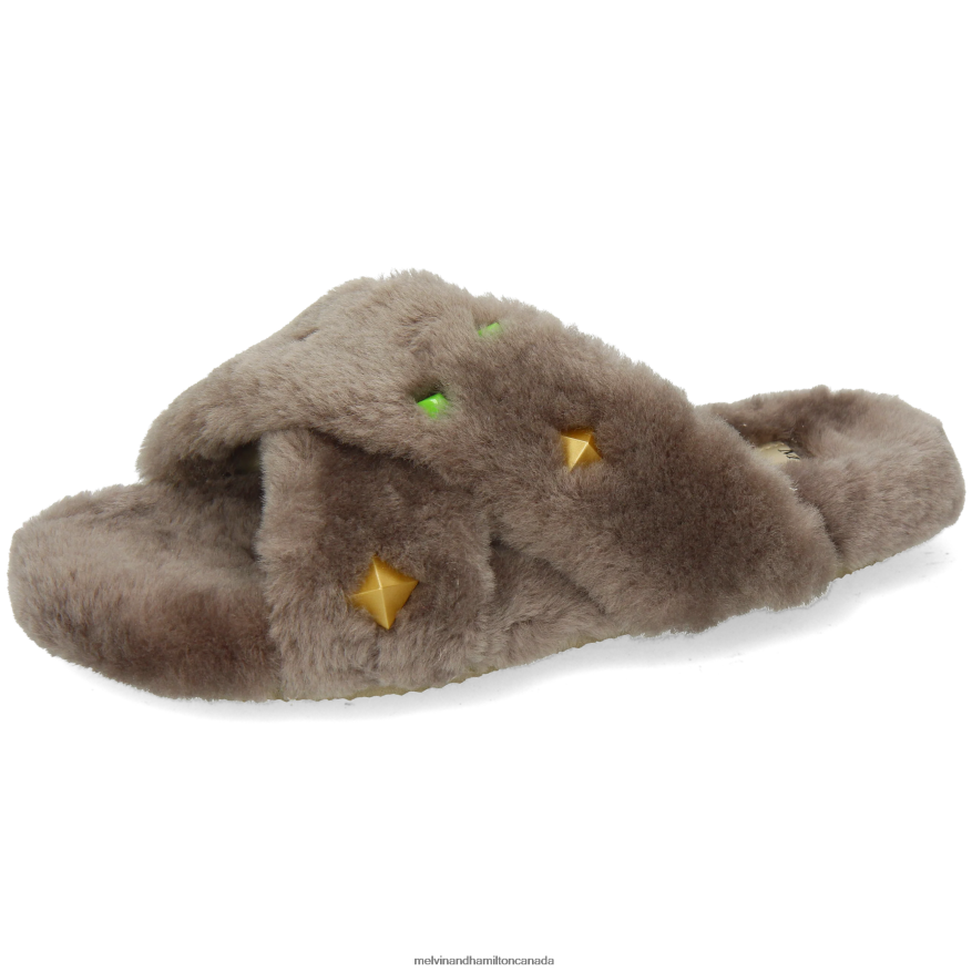 Women Melvin & Hamilton Grey Wilma 36 Mules P4V68P1711