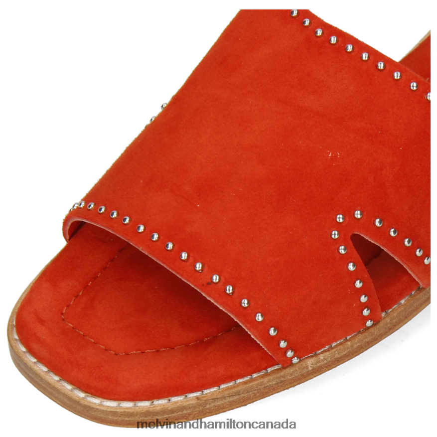 Women Melvin & Hamilton Orange Elodie 20 Mules P4V68P1682
