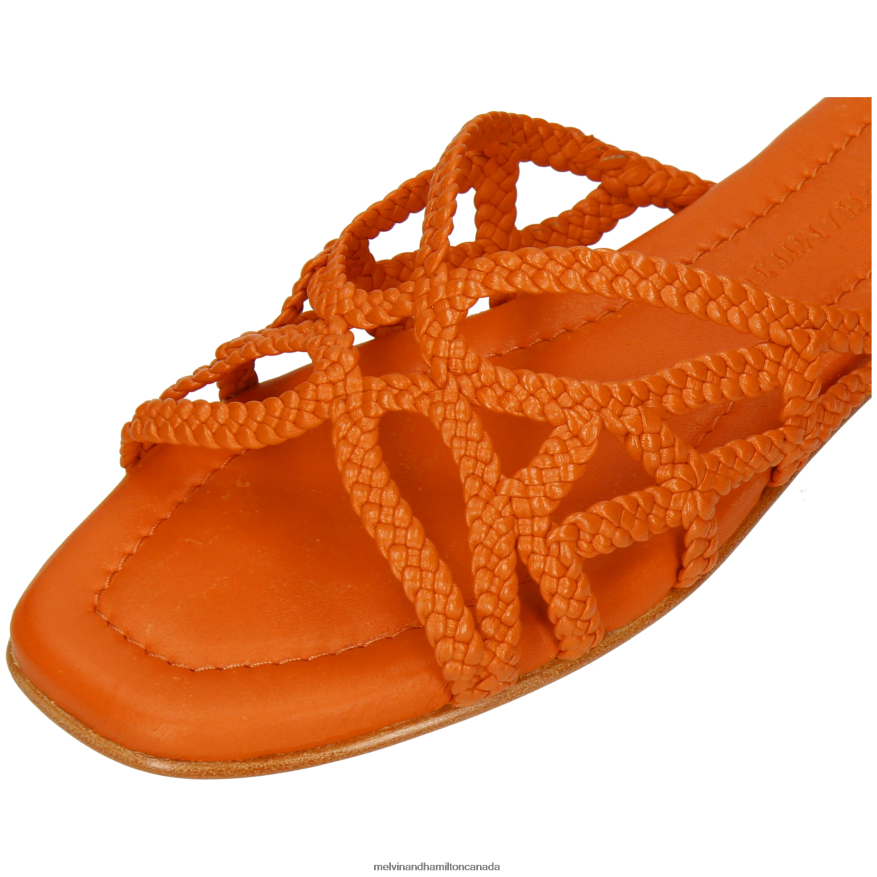 Women Melvin & Hamilton Orange Elodie 64 Mules P4V68P1559