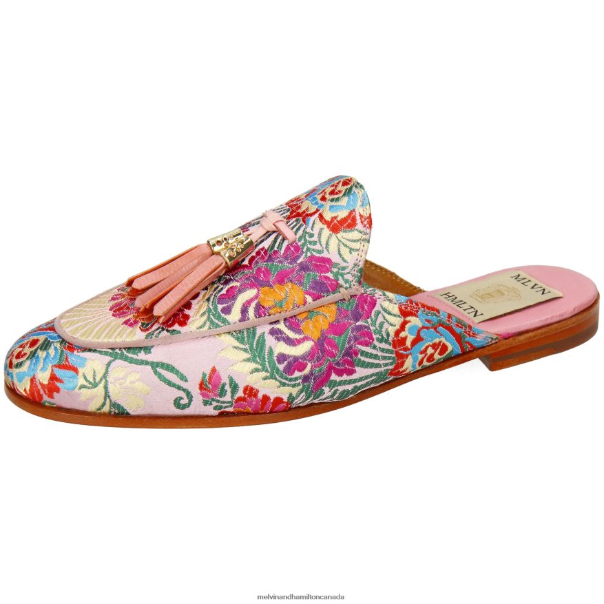 Women Melvin & Hamilton Pink Scarlett 2 Mules P4V68P1640