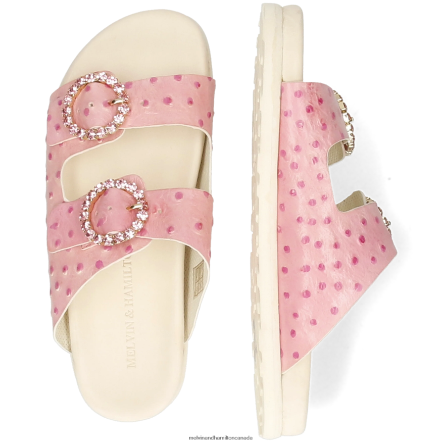 Women Melvin & Hamilton Pink Wilma 32 Mules P4V68P1554