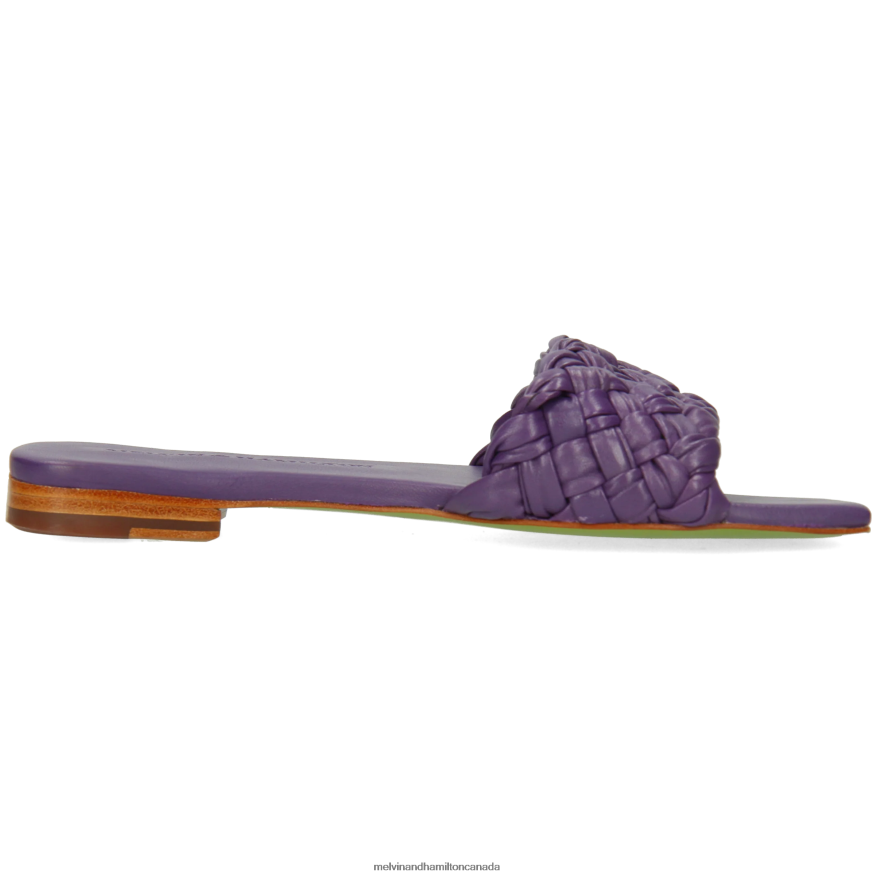 Women Melvin & Hamilton Purple Brooke 5 Mules P4V68P1558