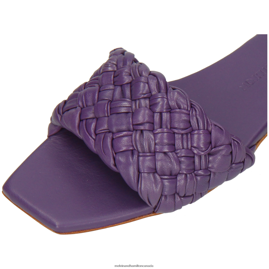 Women Melvin & Hamilton Purple Brooke 5 Mules P4V68P1558