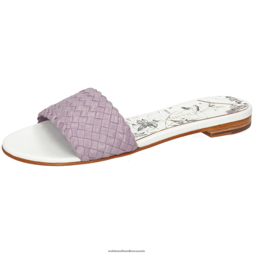 Women Melvin & Hamilton Purple Hanna 26 Mules P4V68P1678
