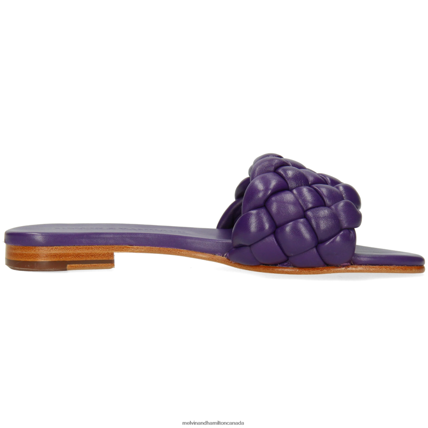 Women Melvin & Hamilton Purple Hanna 78 Mules P4V68P1593