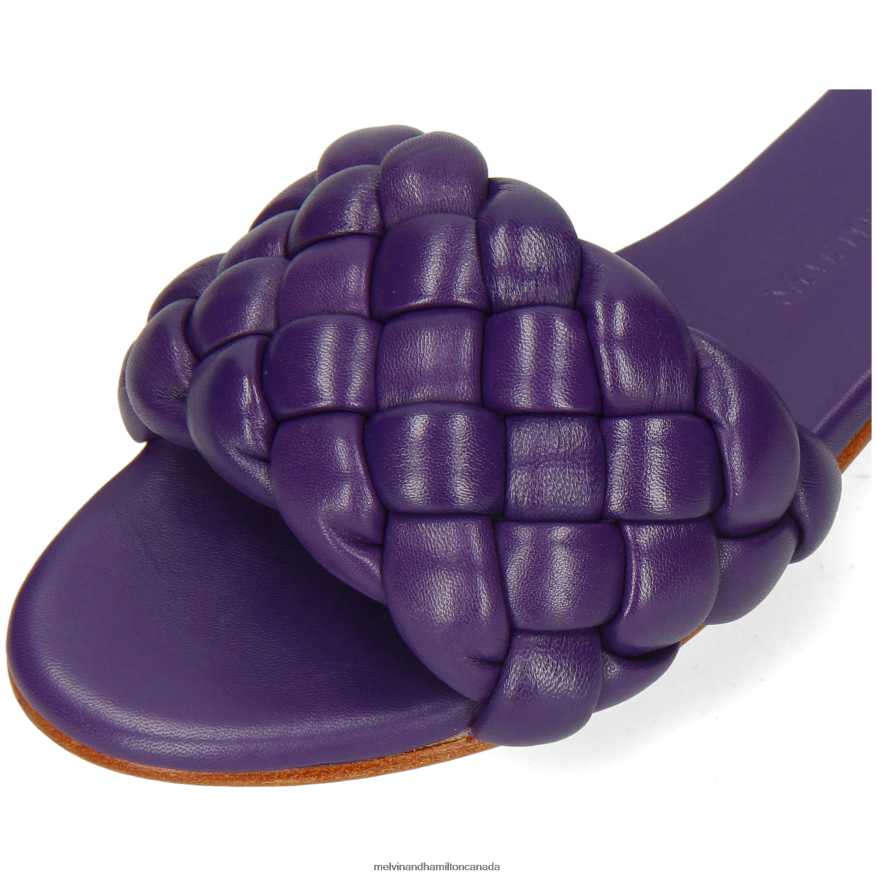 Women Melvin & Hamilton Purple Hanna 78 Mules P4V68P1593