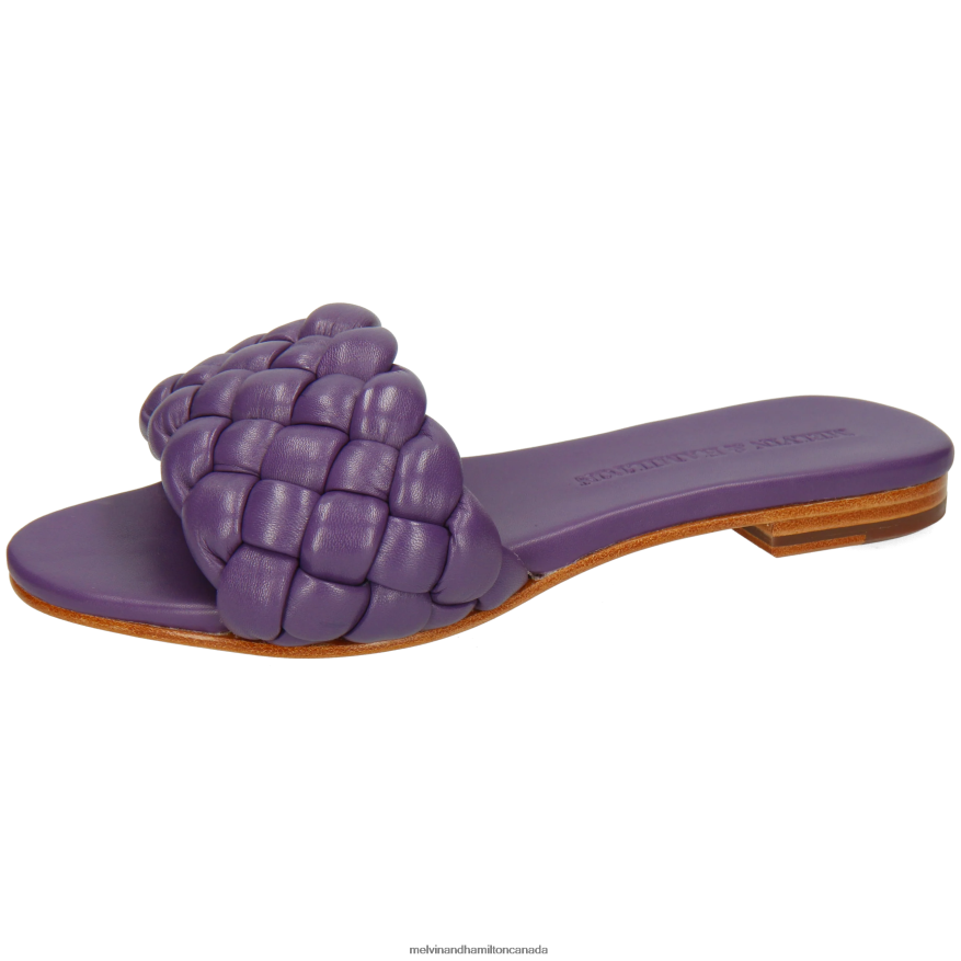 Women Melvin & Hamilton Purple Hanna 78 Mules P4V68P1597