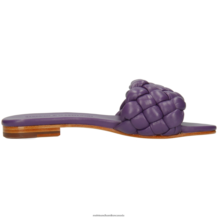 Women Melvin & Hamilton Purple Hanna 78 Mules P4V68P1597