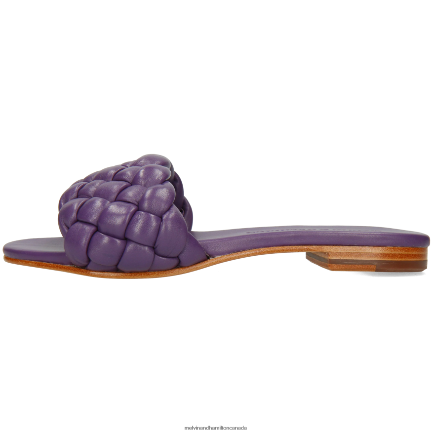 Women Melvin & Hamilton Purple Hanna 78 Mules P4V68P1597