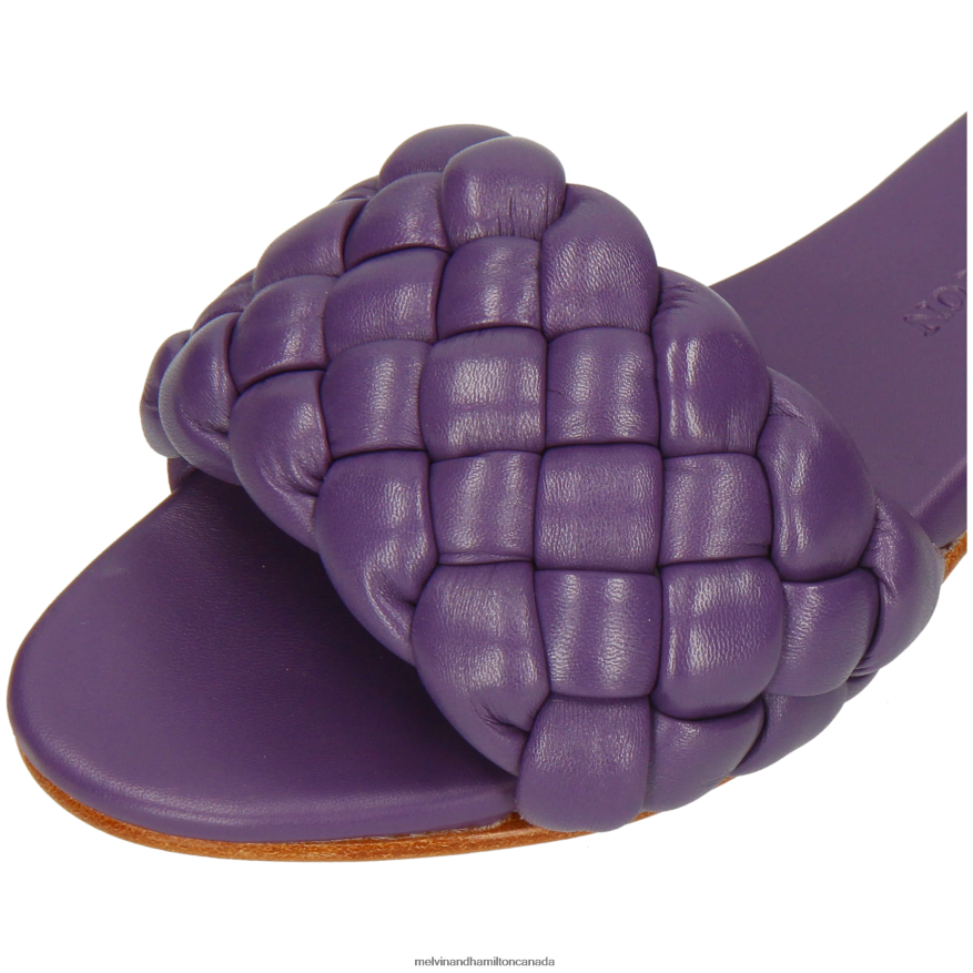 Women Melvin & Hamilton Purple Hanna 78 Mules P4V68P1597