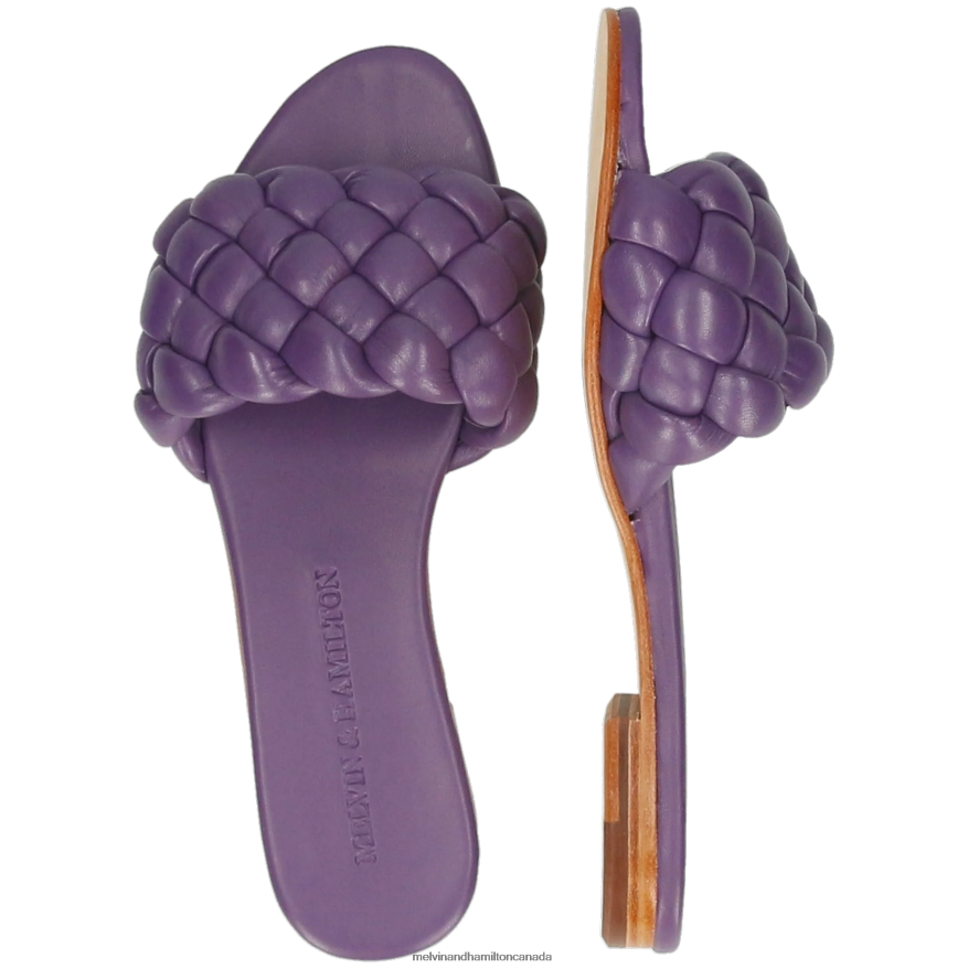 Women Melvin & Hamilton Purple Hanna 78 Mules P4V68P1597
